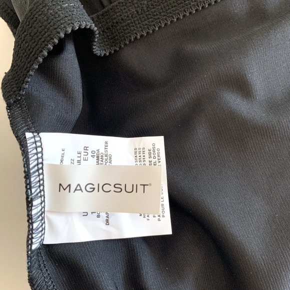 Magicsuit by Miraclesuit Jill Palm Desert Swimsuit 1-PC Black Multi Size 10 NEW - Picture 10 of 11